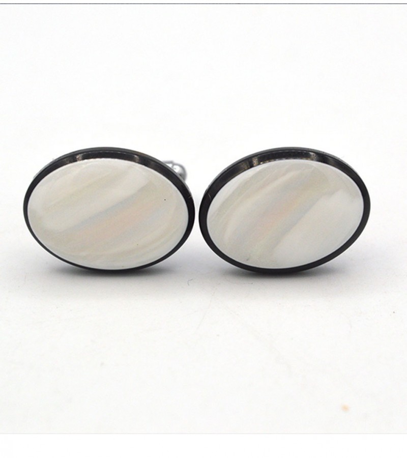 White stone Cufflinks  MC1696