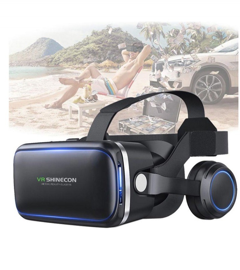 SHINECON 6 GENERATION G04E 3D VR VIRTUAL REALITY GLASSES WITH EARPHONES