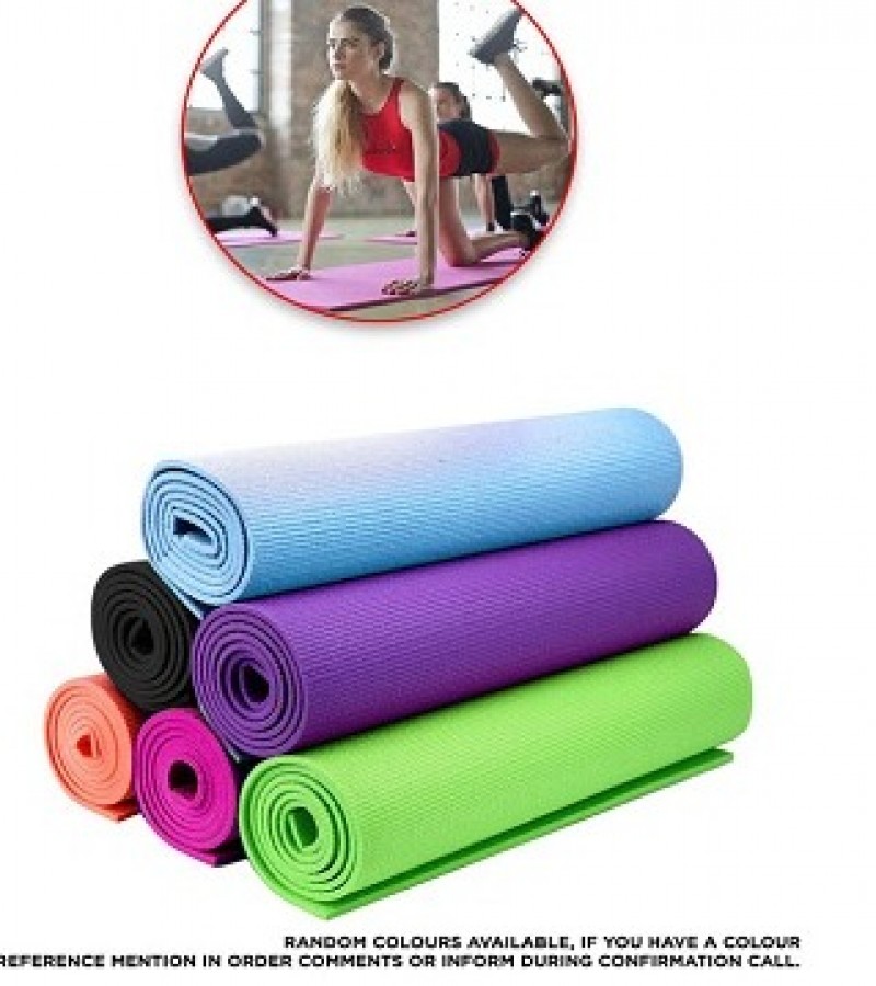 Classic Yoga and Fitness Mat - 7mm - Multicolor