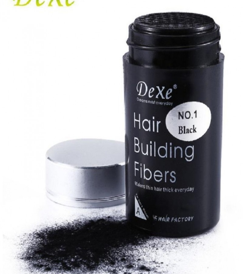 Dexe Hair Building Fiber Black - Hair Fiber black Thickening Fiber for Women and Men