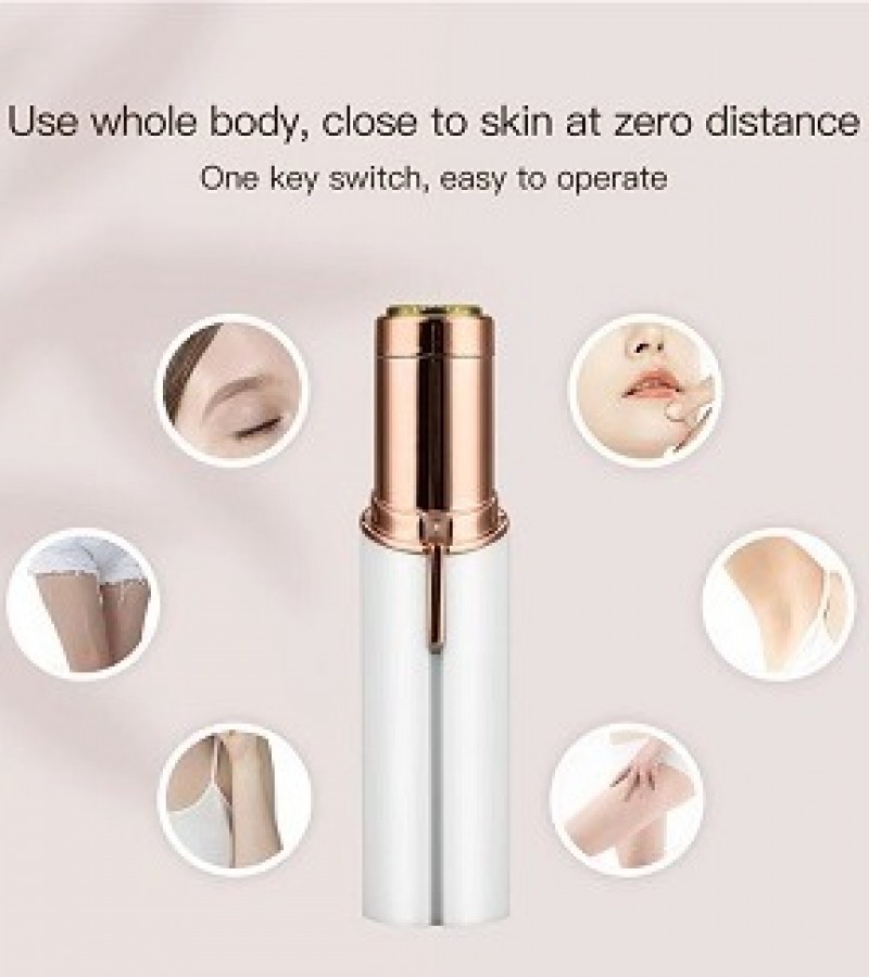 Flawless Women's Painless Face Hair Remover Machine for Upper Lip, Chin- Battery Charging
