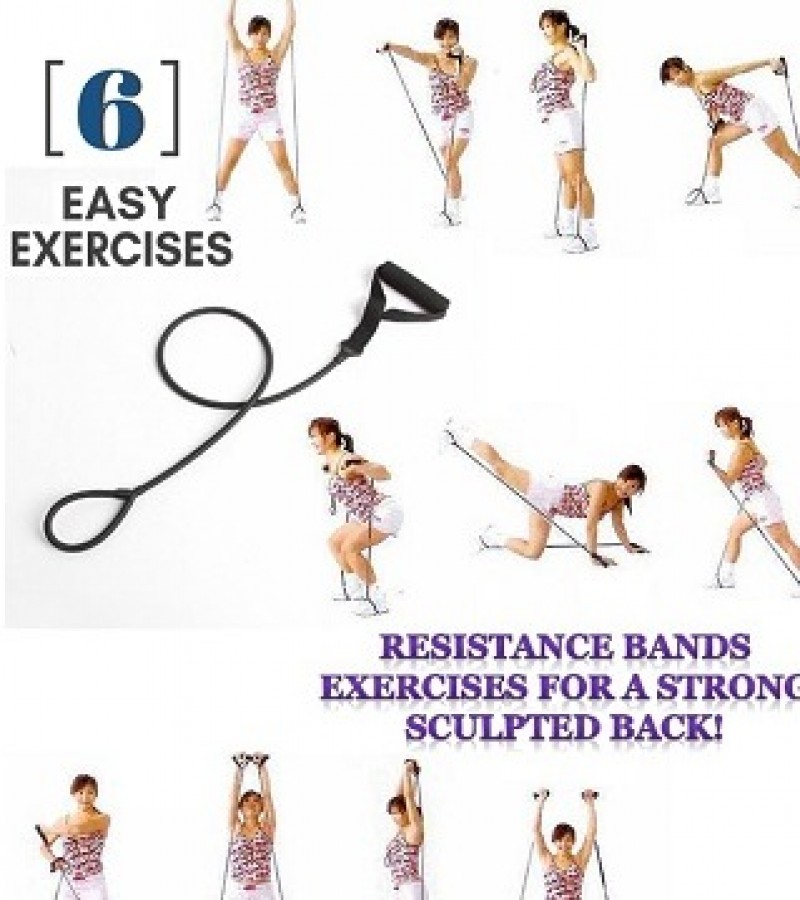 Resistance Bands Set Workout Bands for Men & Women, 5 Resistance