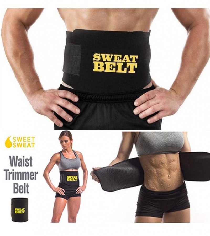 Hot Shaper Sweat Waist Trimmer Belt Black - Sale price - Buy