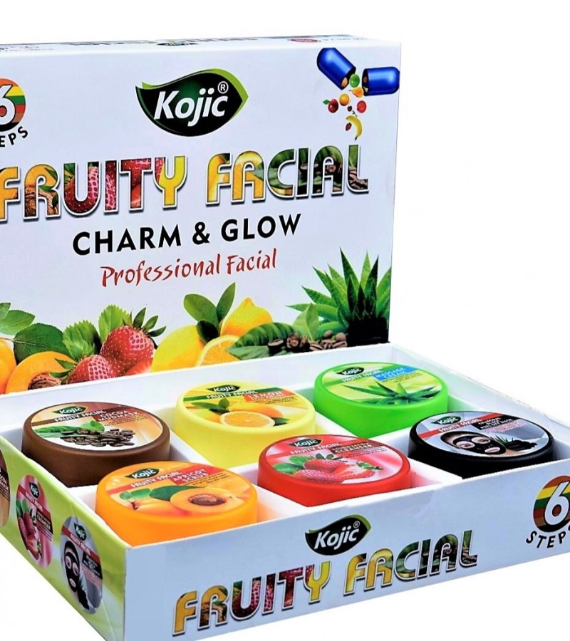 Kojic Charm & Glow Fruity Facial Kit ( 6 Step)