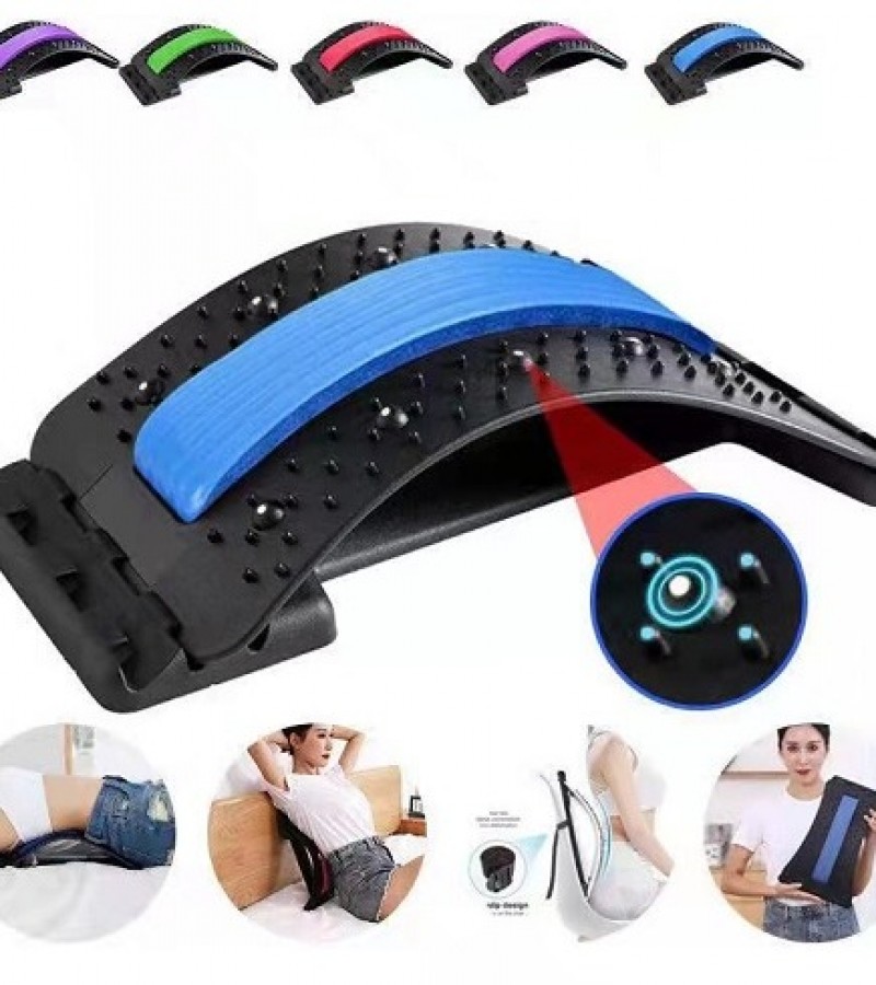 Magic Back Stretcher Lower Lumbar Massage Support Spine Pain Relief Back Massage