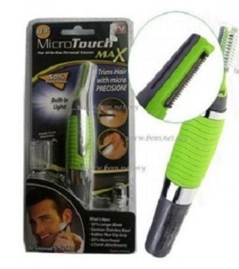 Micro Touch Max Hair Remover For Men - Green