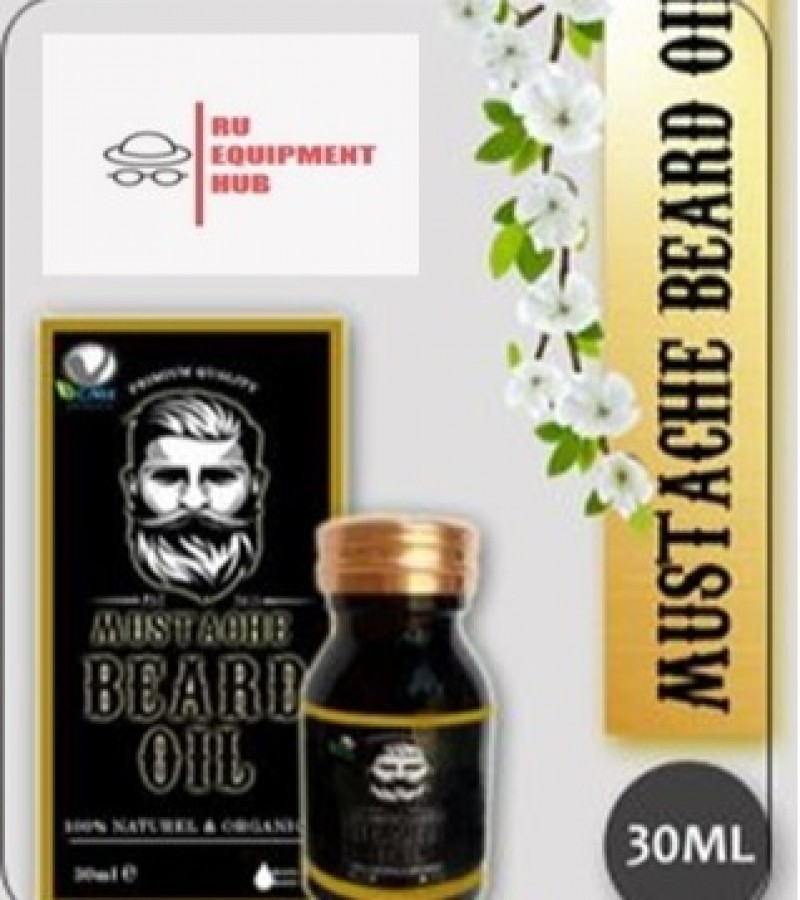 Mustache Beard Oil 100% Natural & Organics 30ml