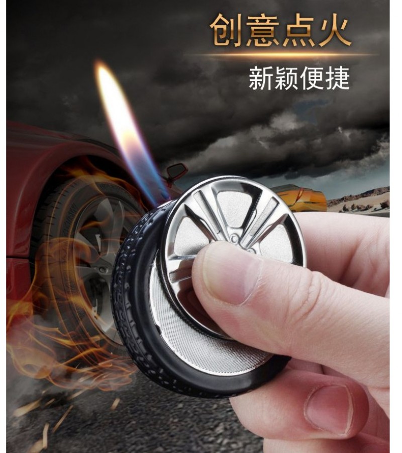 Personality Creative Tyre Shape Mini Gas Cig Lighter
