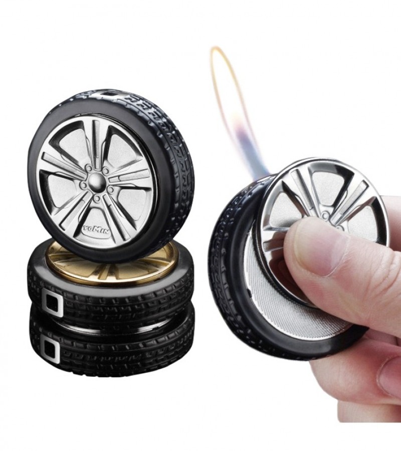 Personality Creative Tyre Shape Mini Gas Cig Lighter