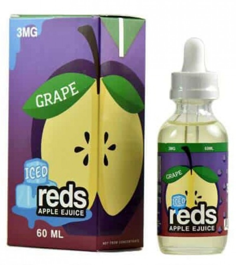 Reds Apple Iced E-Liquids Grape 60ml - 3 mg