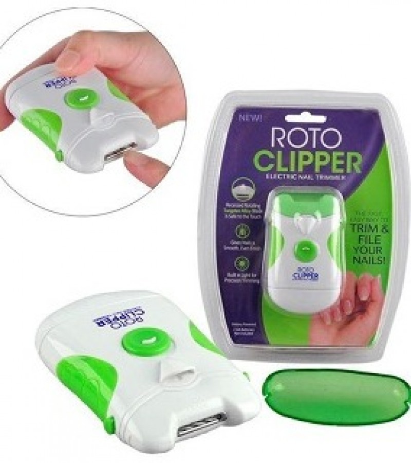 ROTO CLIPPER ELECTRIC NAIL TRIMMER - TRIM AND FILE YOUR NAILS
