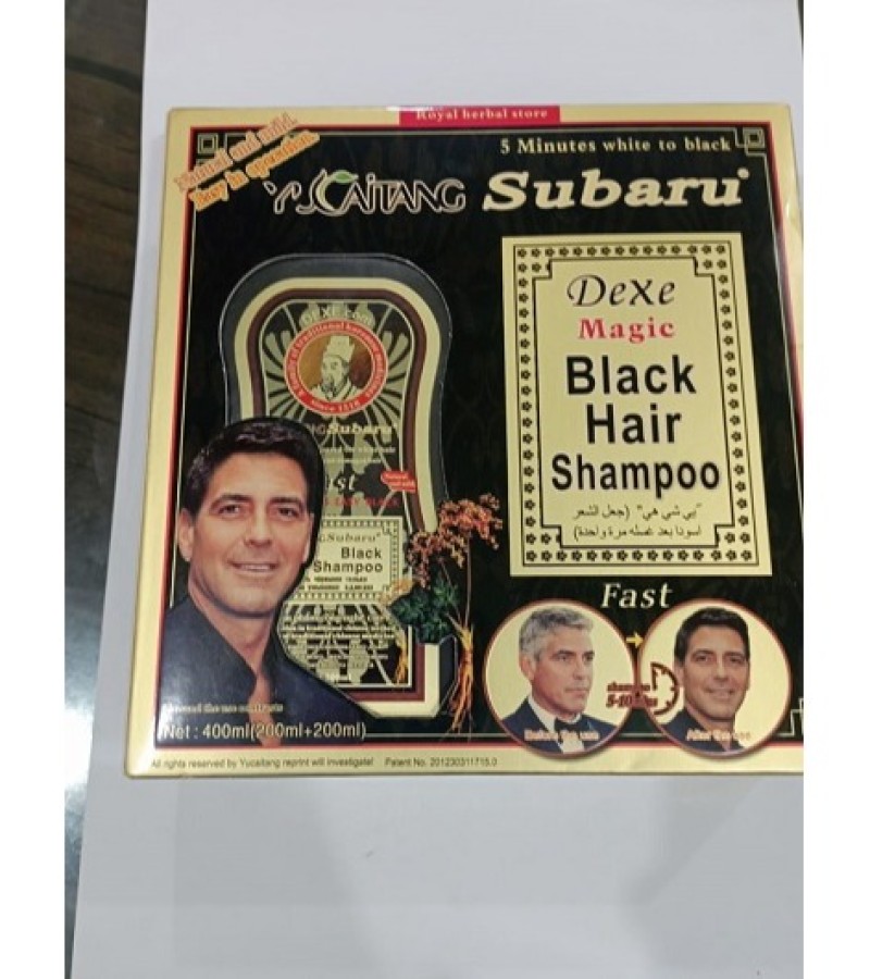Original Subaru Magic Hair Color Shampoo Black 400ML