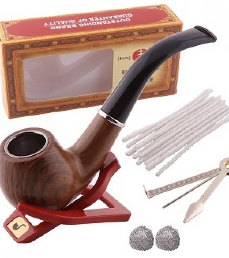 Tobacco Pipe Durable Smoking Classic Carved Cigar Cigarette Pipes
