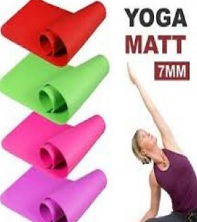 Yoga and Fitness Mat - 7mm - Multicolor