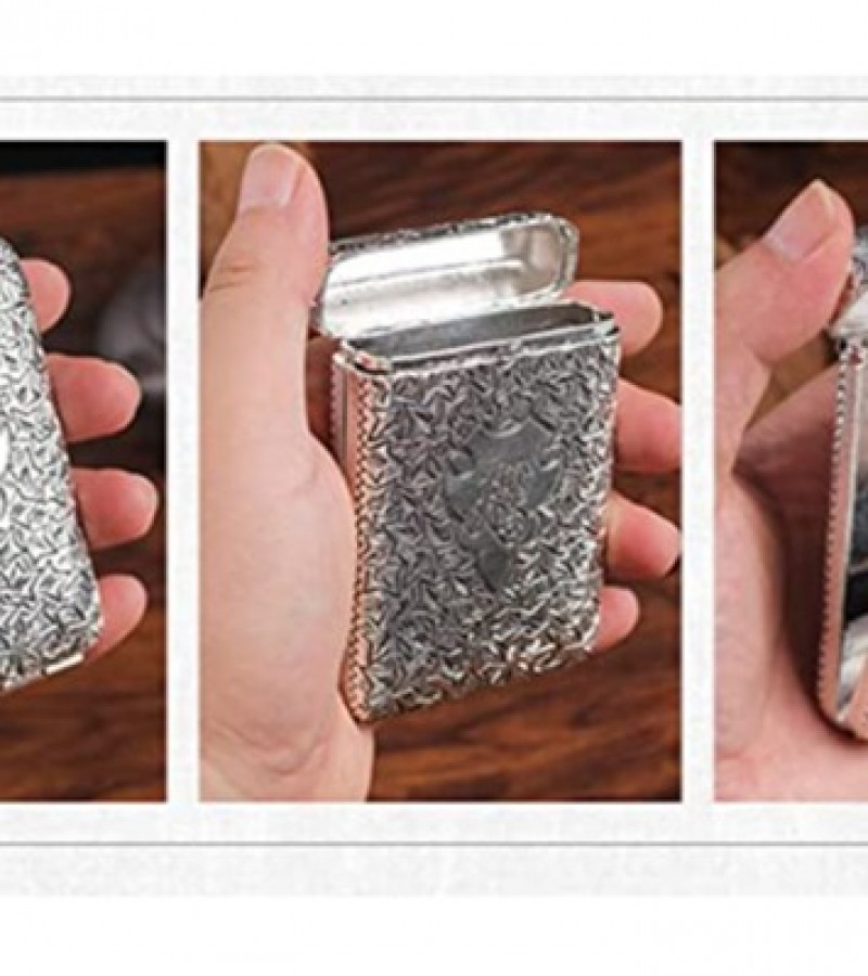 YUSUD Metal Cigarette Case, Vintage Cigarette Holder for Weed, Peaky Blinders Box for 16pcs