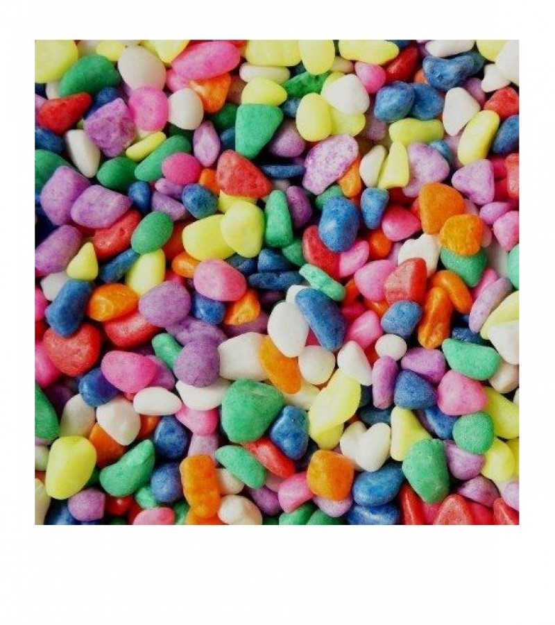 100 Gram Pack Rainbow Mix Aquarium Fish Tank Gravel - Color Stones