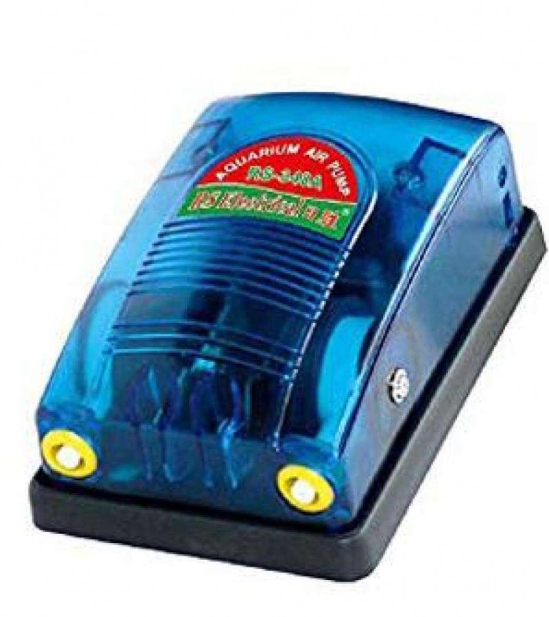 Aquarium Air Pump (RS-348A) (Power-5W) RS Electrical Super Transparent - Double Outlet Nozzle