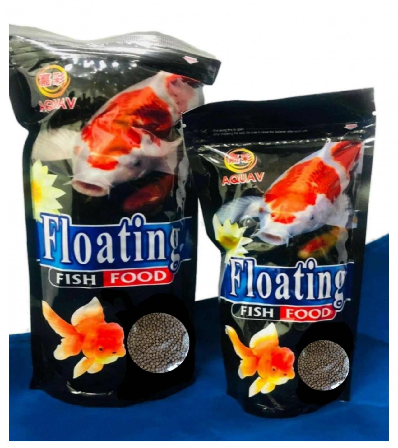 AquaV Floating Fish Food For Gold-Fish & Koi-Fish 1 KG