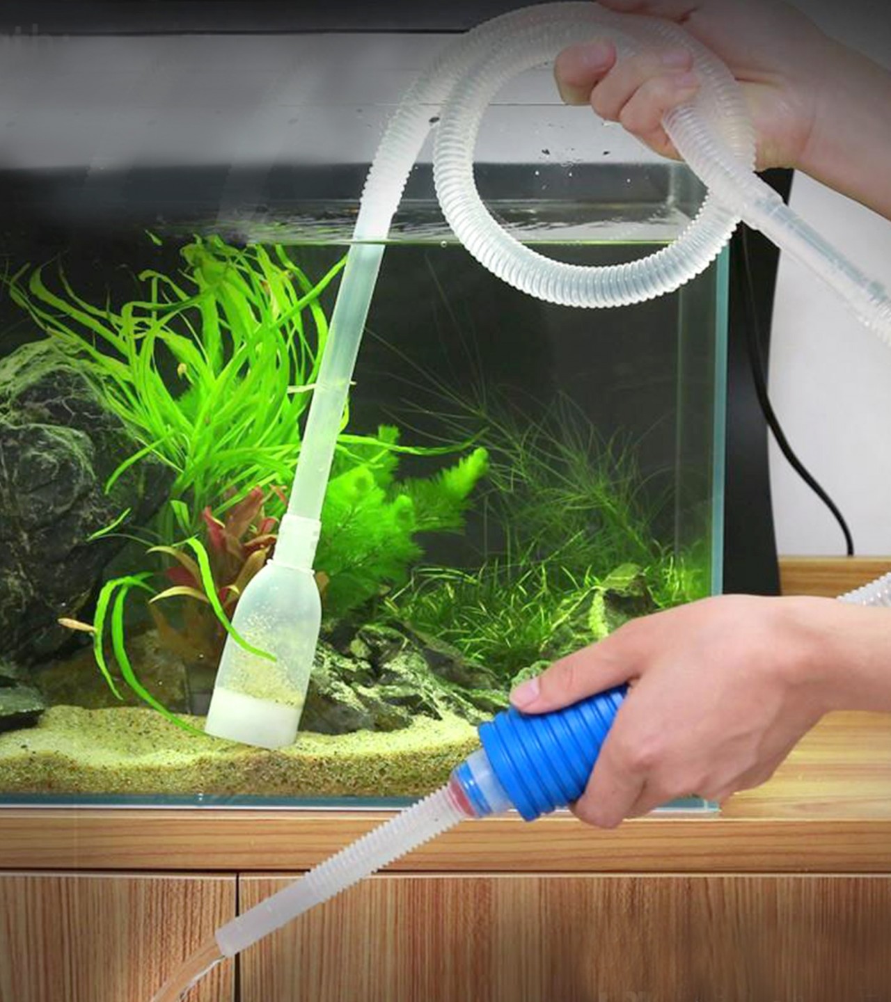 Fish Aquarium Cleaning Siphon Pipe - Water Suction/Changing made easy