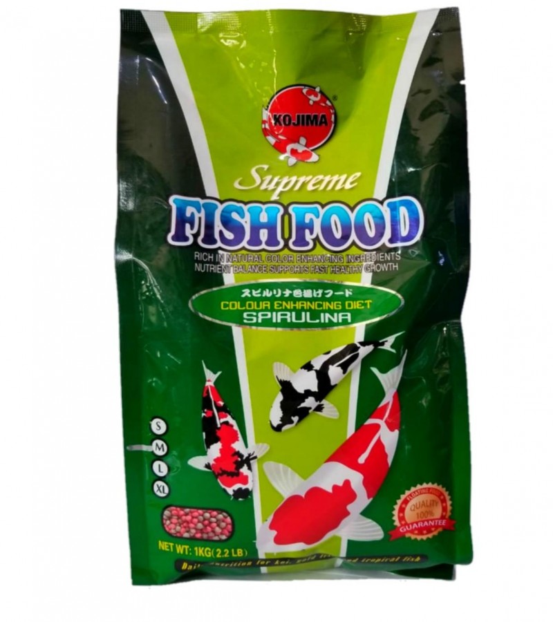 Kojima Supreme Colour Enhancing Diet Spirulina Fish Food 1 KG