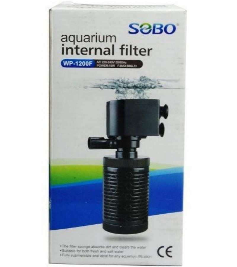 Sobo Corner Aquarium Internal Power Filter Wp-1200f