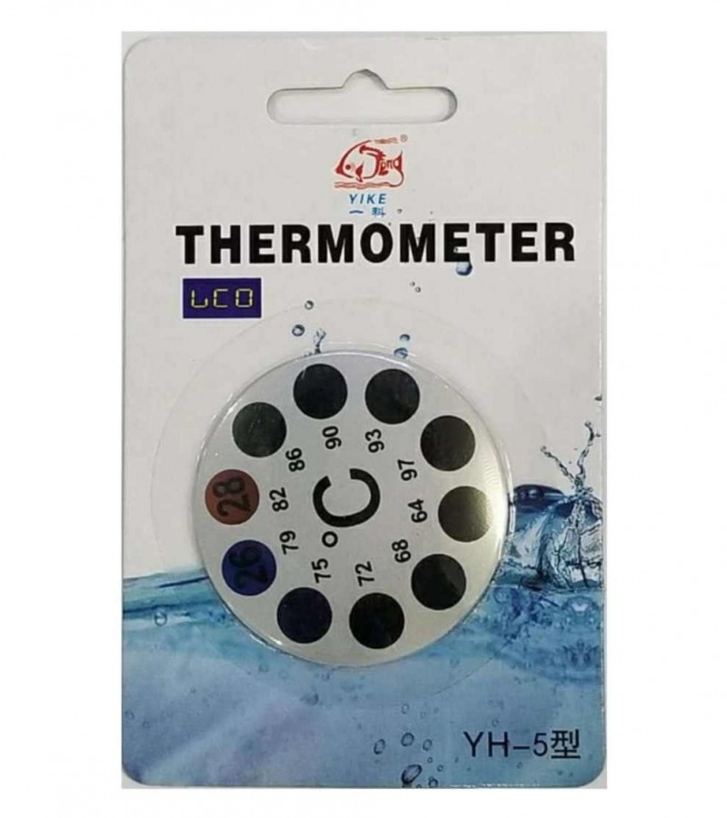 Yike Fish Tank Round Thermometer Sticker Measurement Aquarium Temperature