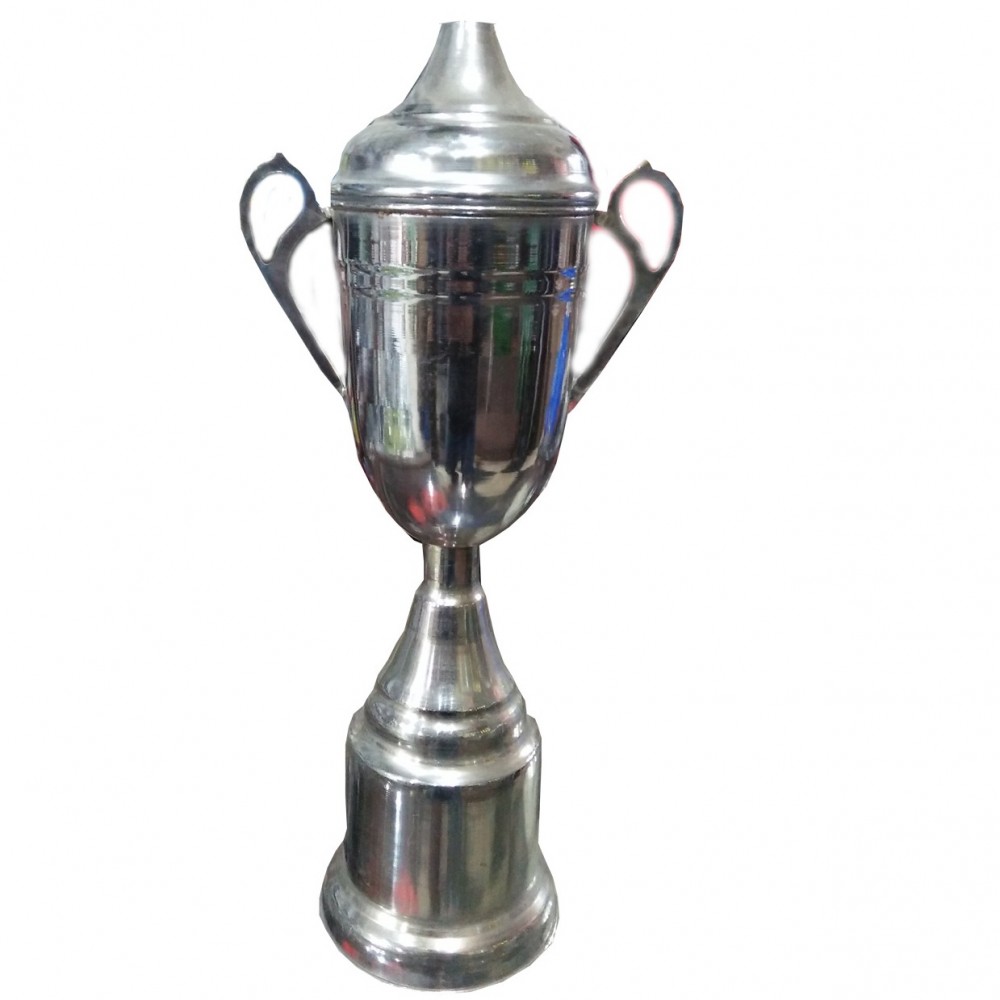 Silver Themed Trophy Cup - Steel- 18 Inches