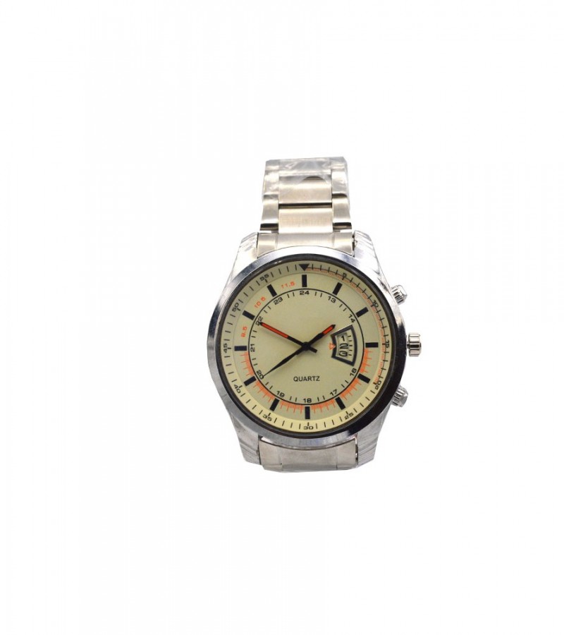 Simple White Dial Watch For Men