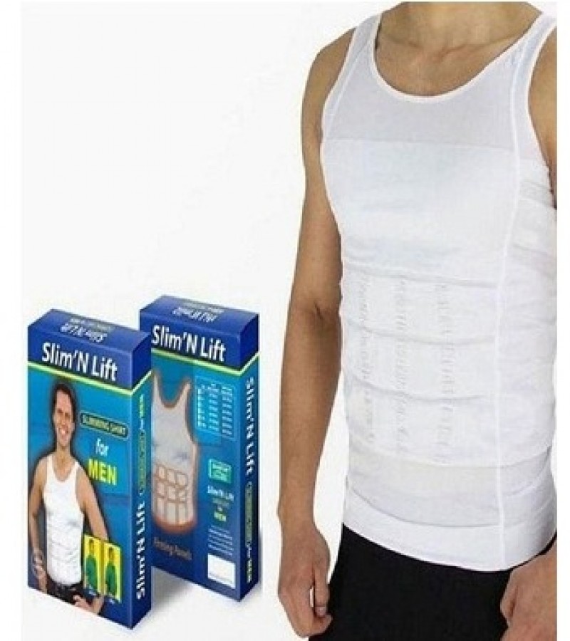 Slim N Lift Body Shaper Slimming T-Shirt Vest for Men Undershirt Slimwear