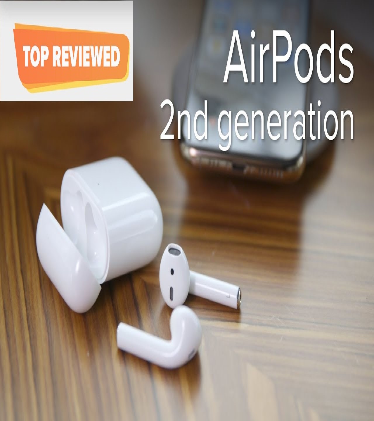 2nd Generation earphone With Charging Box Touch Sensor Without Light And Popup Battery window