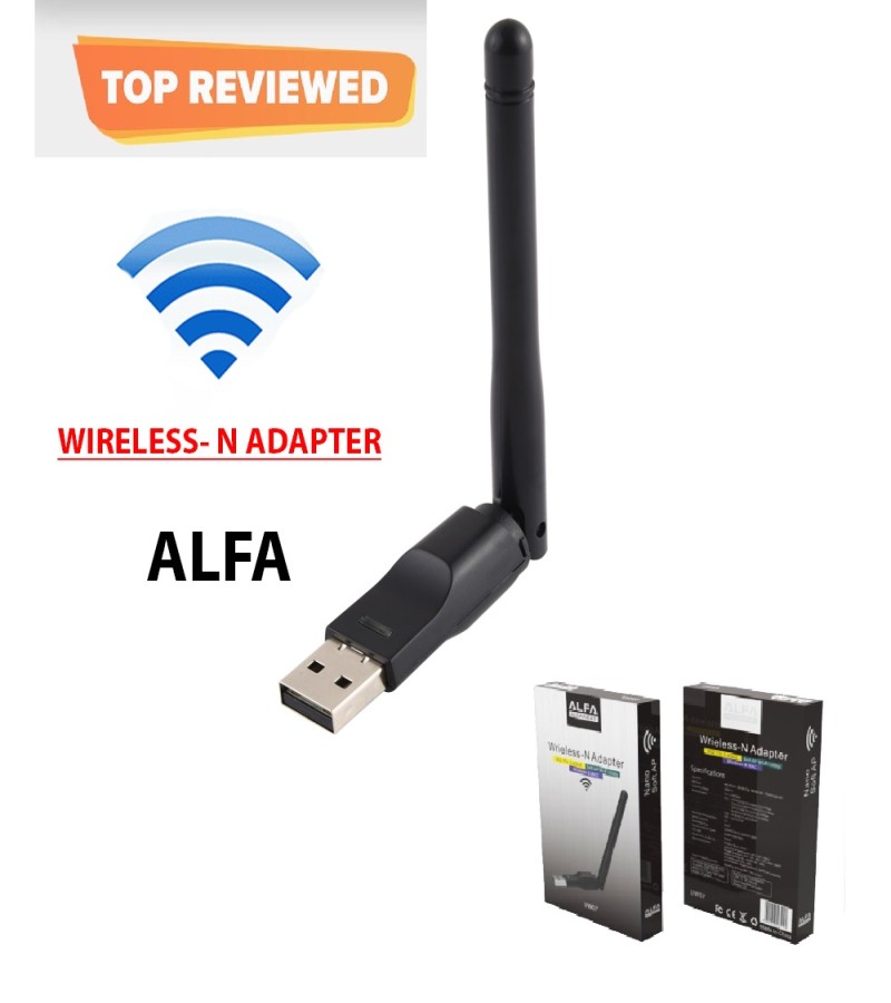 Alfa UW07 300mbps USB Wireless n Adapter / Wifi Dongle 802.11n WiFi 2.4GHz