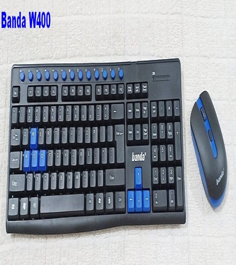 Banda Wireless Keyboard & Mouse Combo (W400)