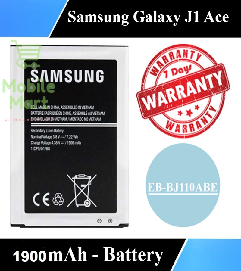 Galaxy J1 ACE Battery EB-BJ110ABE 1900mAh For J1, J1 Ace, J110, SM-J110F, J110H, J110F, J110FM
