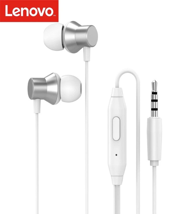 Lenovo HF130 In-Ear Earphones 1.2m Wired Headset with Mic 3.5mm Plug/Noise Reduction