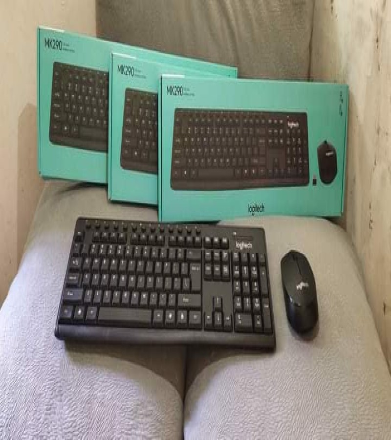 Logitech MK290 Wireless Keyboard and Mouse Combo Set Keyboard and Mouse Included plug And Play