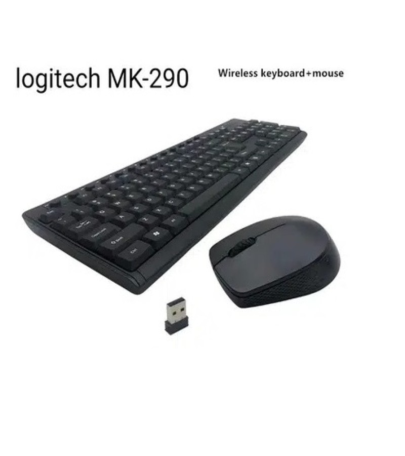 Logitech MK290 Wireless Keyboard and Mouse Combo Set Keyboard and Mouse Included plug And Play