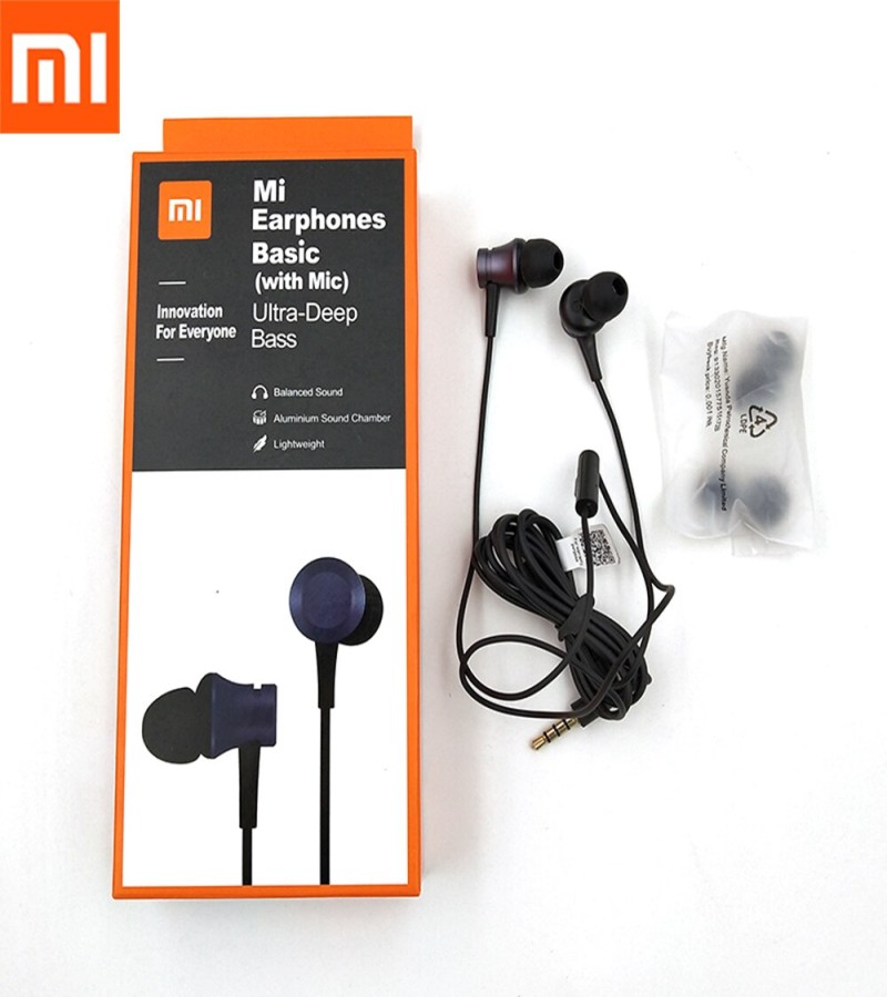 Mi Earphone Basic with Ultra deep bass and mic YDJC01JY Earphones Basic In-Ear 3.5mm Jack