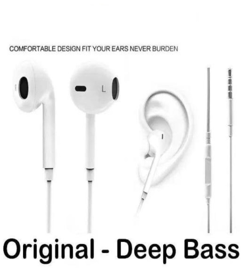 Original Handsfree High Quality Deep Bass Sound Clear Mic Quality