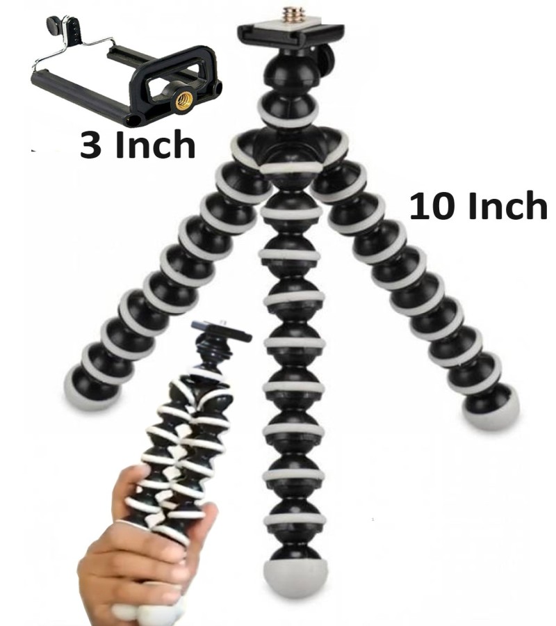 Portable Flexible 10 inch MEDIUM Octopus Stand Gorilla tripod Z-02
