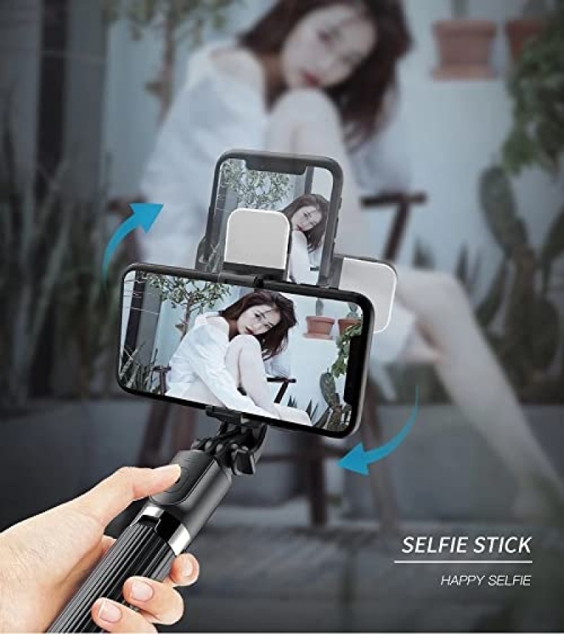 Q07 Bluetooth Integrated Selfie Stick with Light and Bluetooth Remote Control