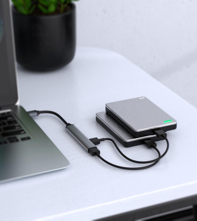 USB 3.0 Hub for Laptop, VIENON 4-Port Wireless USB Hub USB Splitter