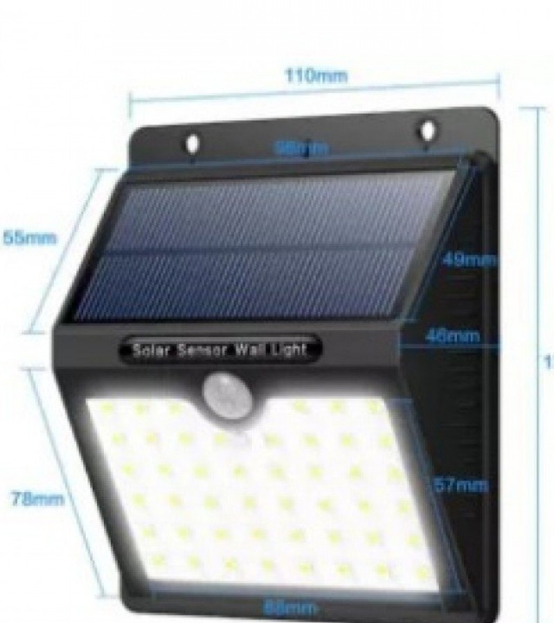 Solar Powered Motion Sensor LED Wall Light