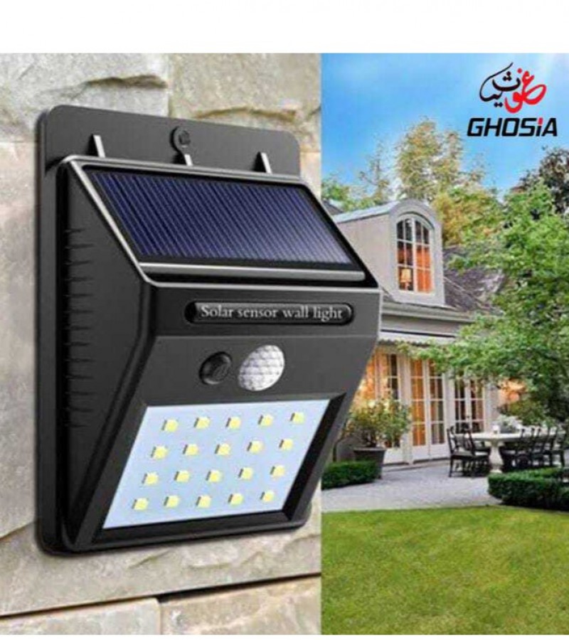 Solar Powered Motion Sensor Security Lights Bright 20 LED Light