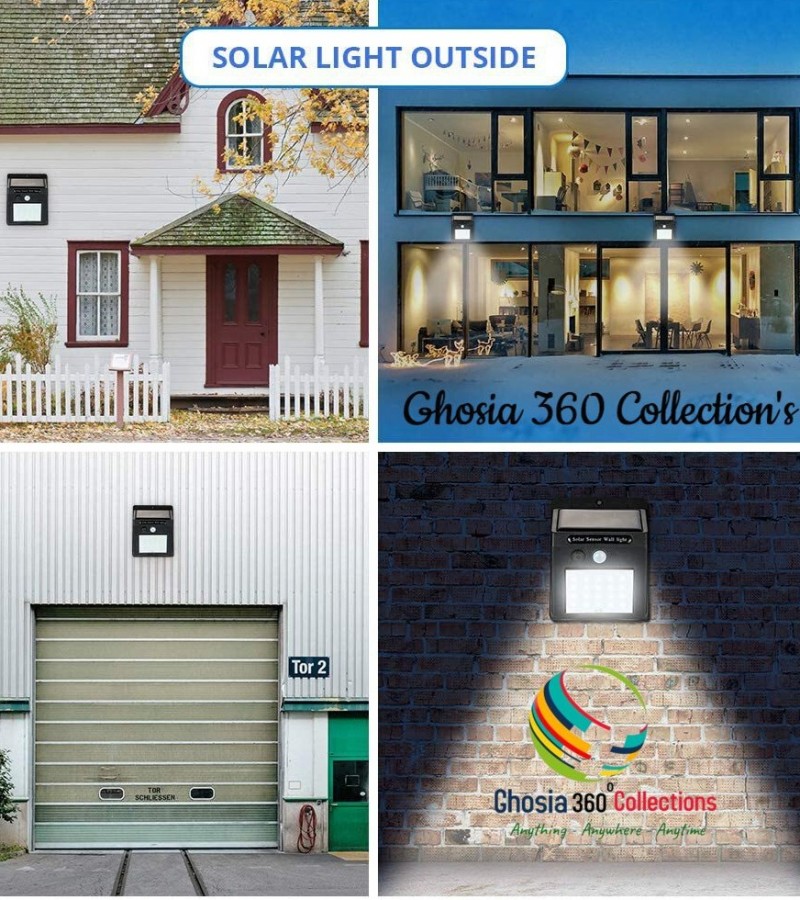 Solar Powered Motion Sensor Security Lights Bright 20 LED Light