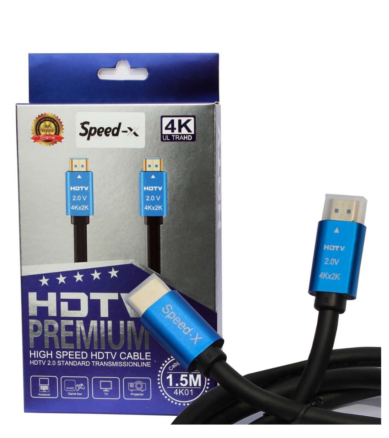 Speed-X 2.0V HDMI Premium Cable Ultra HD 4k 1.5m