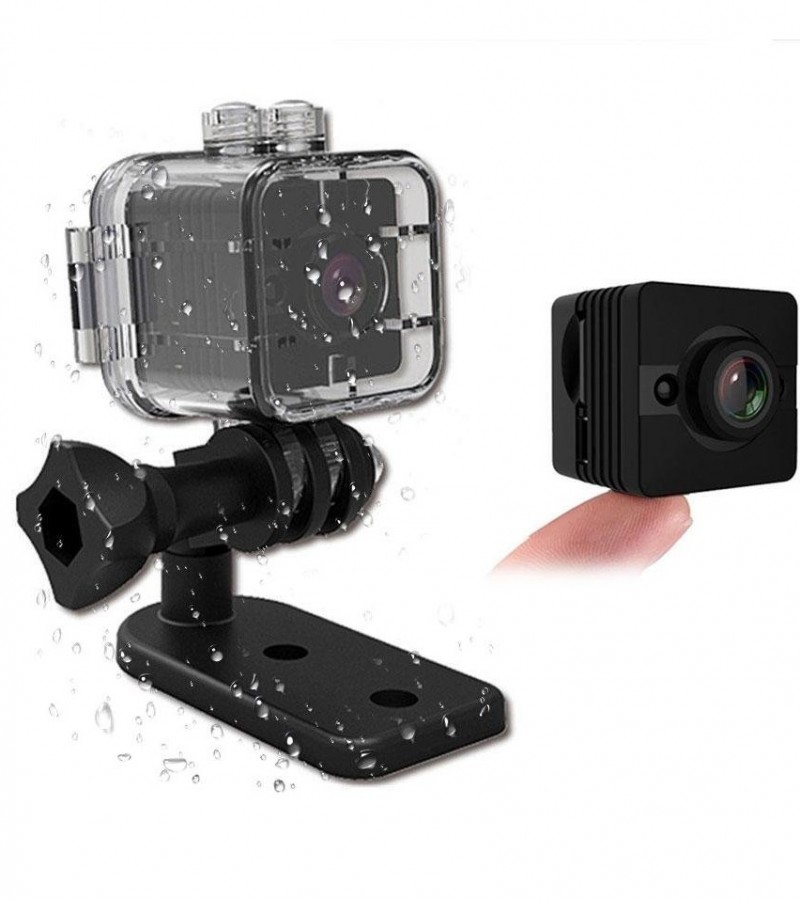Sq12 Wide Angle Waterproof Mini Camera 1080p Hd
