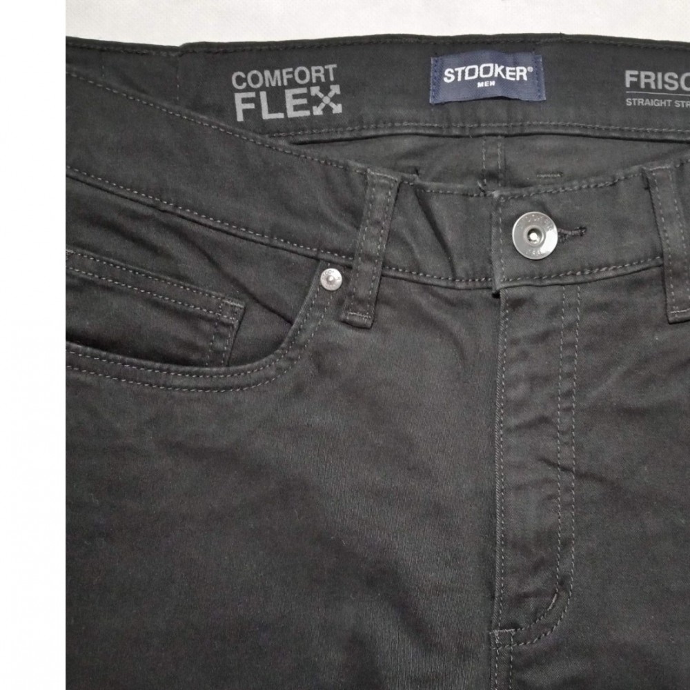Stooker Black Color Comfortable Stretchable Cotton Pant