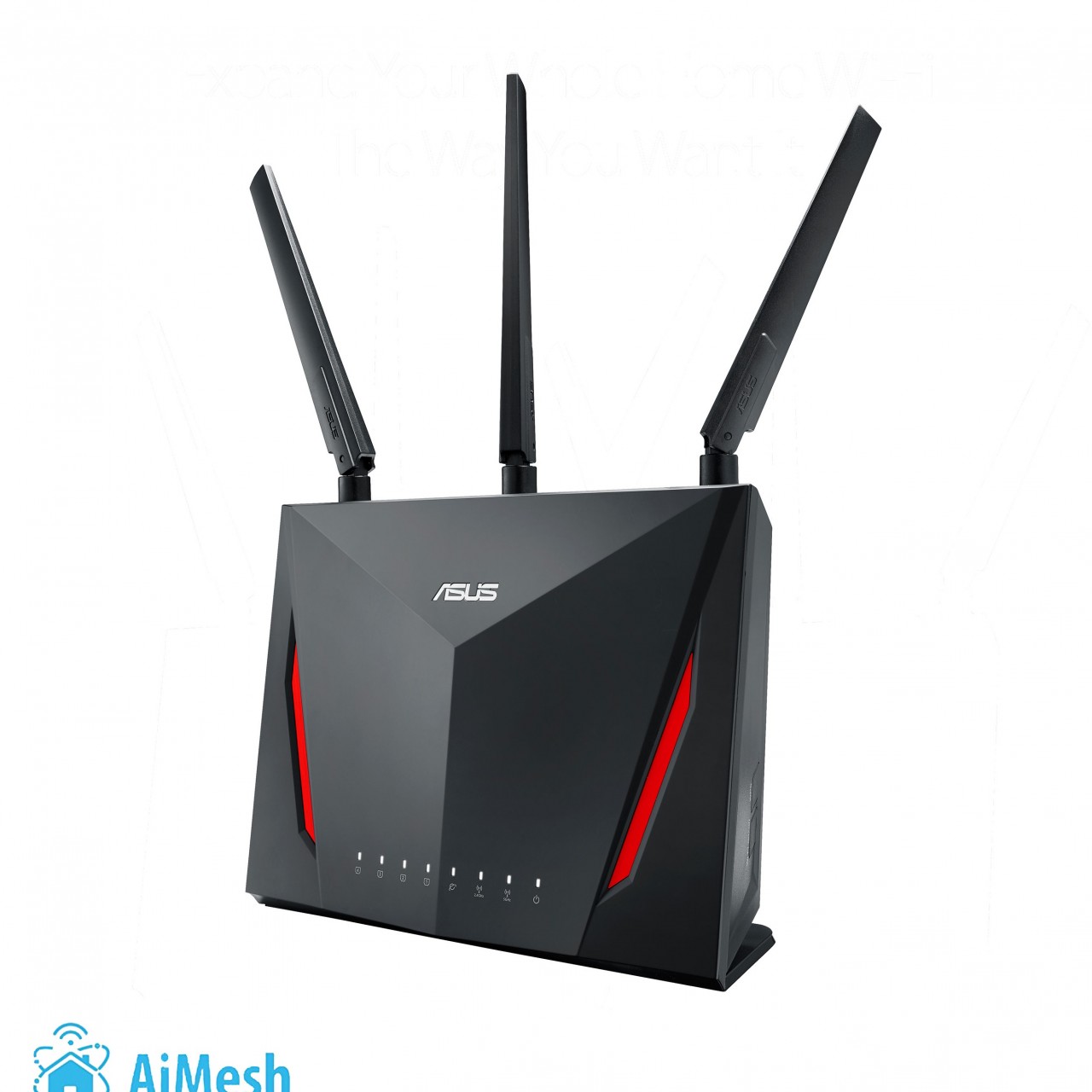 4. ASUS Dual-Band Gigabit Gaming Router RT-AC86U - Wireless-AC2900 - WTFast Game Accelerator