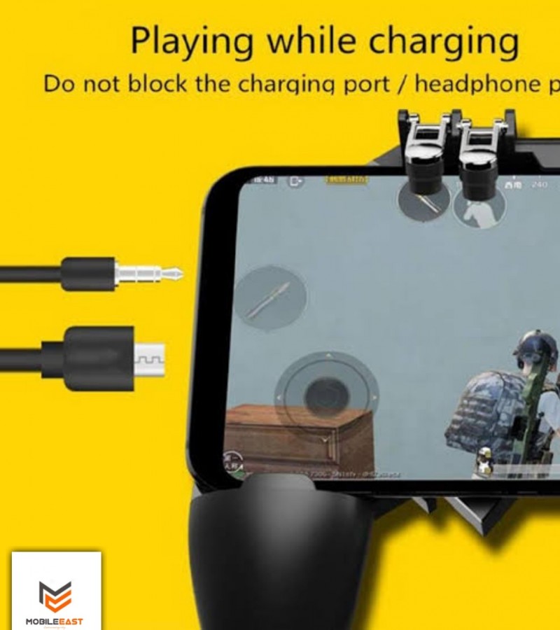 AK66 MOBILE GAME CONTROLLER TRIGGER SIX FINGER ALL-IN-ONE JOYSTICK GAMEPAD FOR PUBG