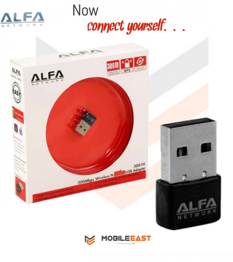 Alfa Mini Wifi USB Adapter 300Mbps USB Wifi for PC